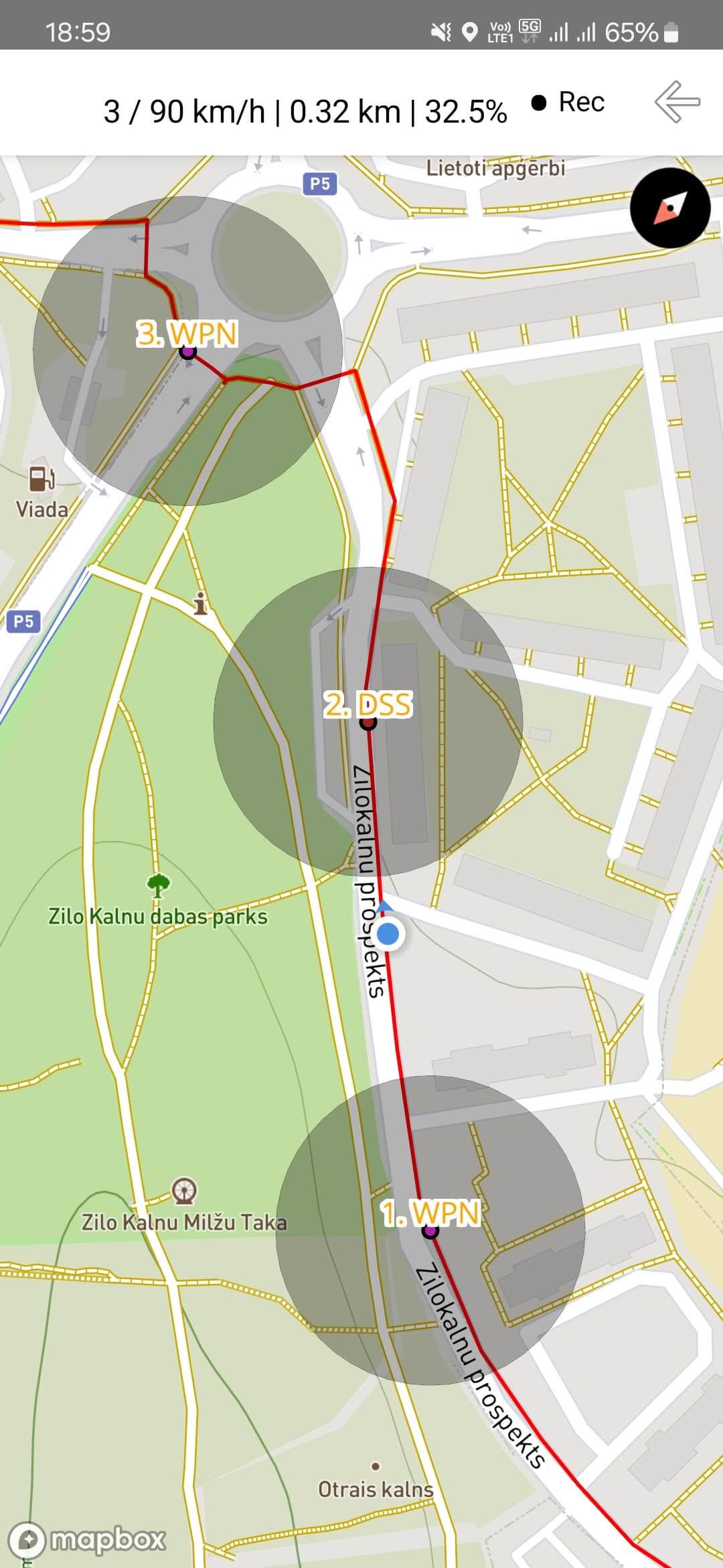 Track Navigation by GPX trail on the map